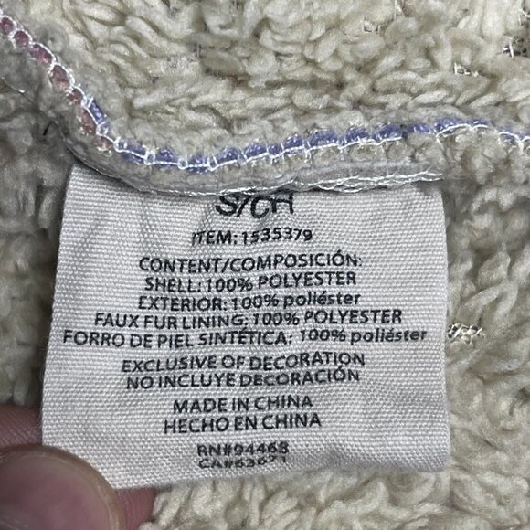 Sage Collective Jacket Womens Small Purple Plaid Fleece Sherpa Lined - Picture 5 of 6